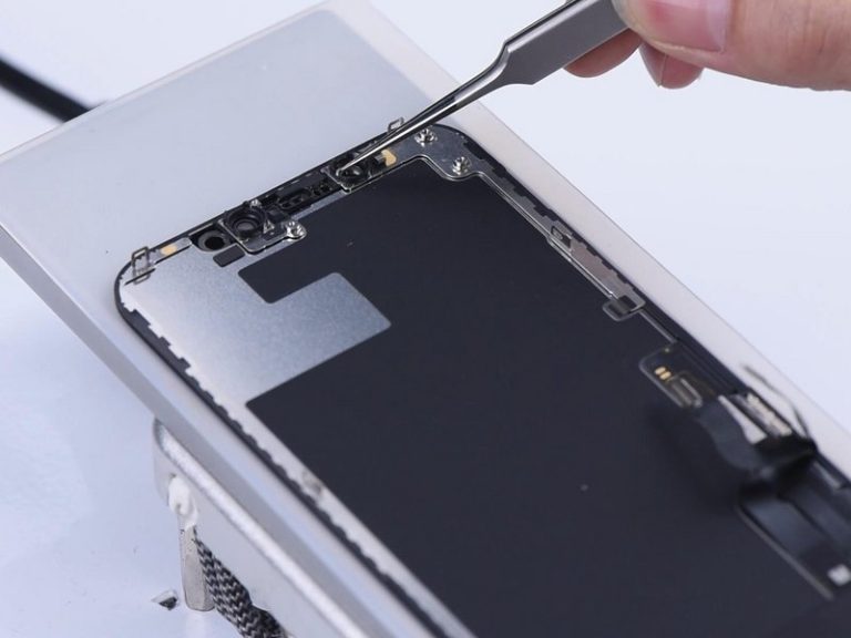 Teardown image of an Apple product.