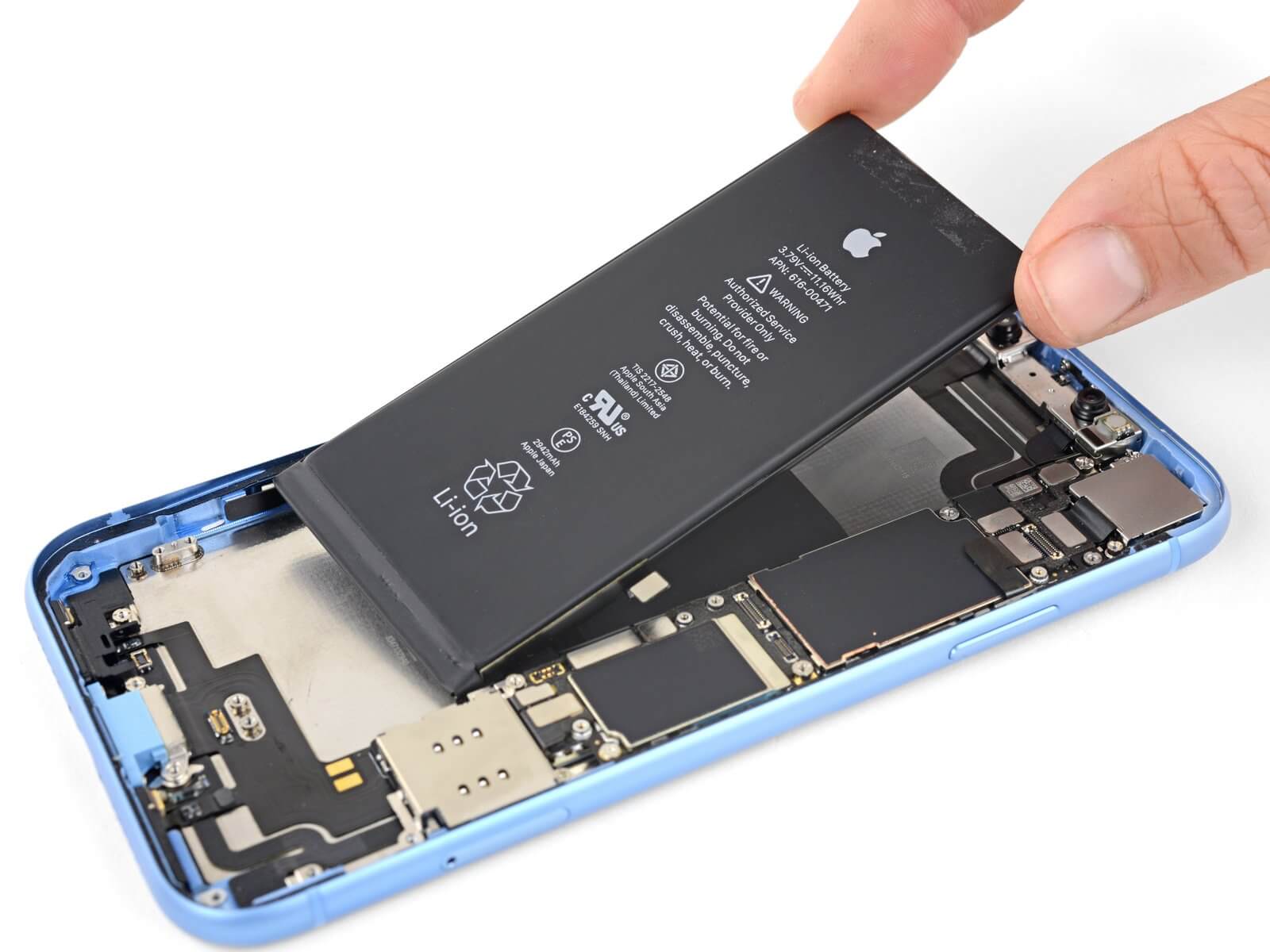 Teardown image of an apple product.